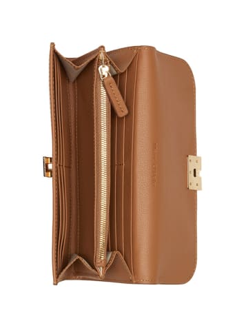 Marc O´Polo Leren portemonnee lichtbruin - (B)20 x (H)11 x (D)3 cm