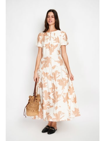 William de Faye Kleid in Weiß/ Beige