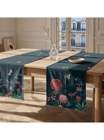 Mint Rugs Tischläufer "Amapola" in Türkis/ Rosa