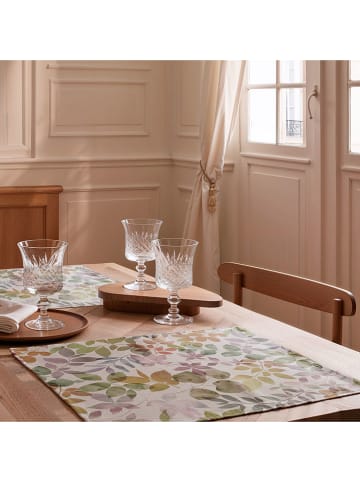mint Deco 2er-Set: Tischsets "Nairobi" in Creme/ Grün/ Lila - (L)50 x (B)40 cm