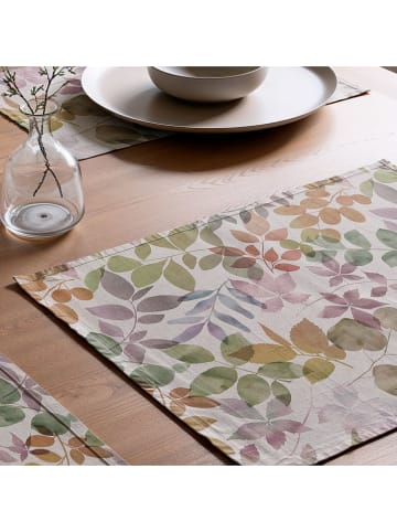 Mint Rugs 2er-Set: Tischsets "Nairobi" in Creme/ Grün/ Lila - (L)50 x (B)40 cm