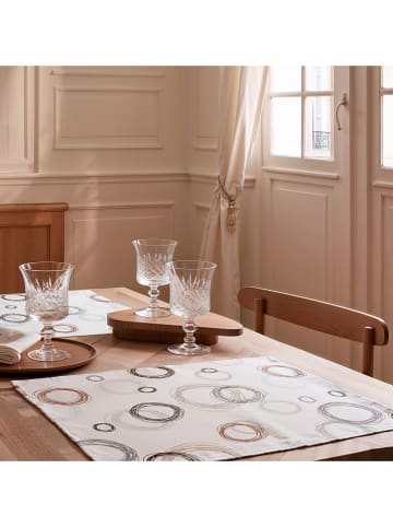 Mint Rugs 2er-Set: Tischsets "Lea" in Weiß/ Beige/ Braun - (L)50 x (B)40 cm