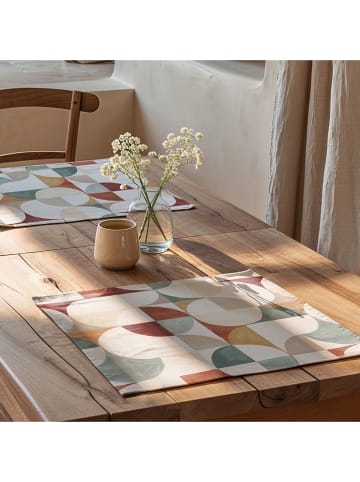 mint Deco 2er-Set: Tischsets "Nagore" in Bunt - (L)50 x (B)40 cm