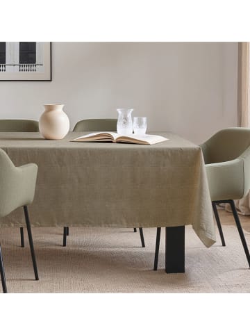 mint Deco Tischdecke "Smooth Indra" in Taupe