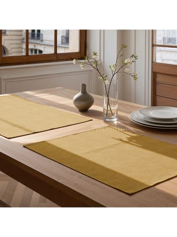 mint Deco 2er-Set: Tischsets "Indra" in Senf - (L)50 x (B)40 cm