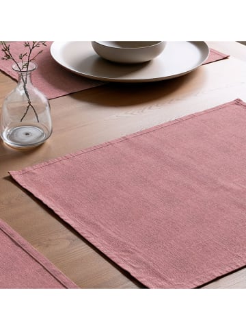 Mint Rugs Podkładki stołowe (2 szt.) "Indra" w kolorze jasnoróżowym - 50 x 40 cm