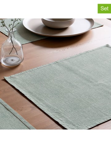 Mint Rugs 2er-Set: Tischsets "Indra" in Mint - (L)50 x (B)40 cm