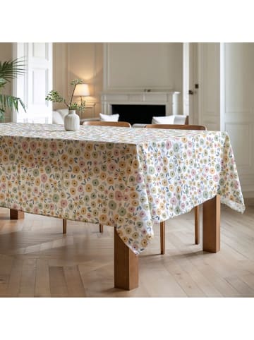 Mint Rugs Tischdecke "Floral And Tropical Thelma" in Weiß/ Rosa/ Gelb
