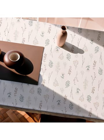 Mint Rugs Tischdecke "Floral And Tropical Dorothy" in Weiß/ Grün/ Creme