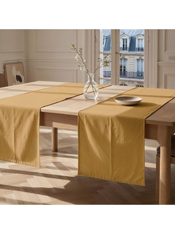 Mint Rugs Tafelloper "Bria" mosterdgeel