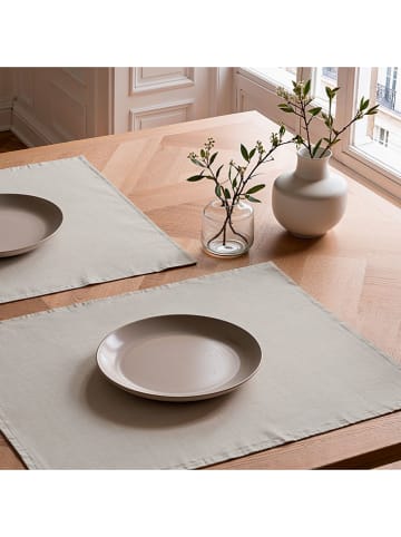 Mint Rugs 2-delige set: placemats "Bria" crème - (L)50 x (B)40 cm