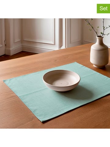 Mint Rugs Podkładki stołowe (2 szt.) "Bria" w kolorze miętowym - 50 x 40 cm