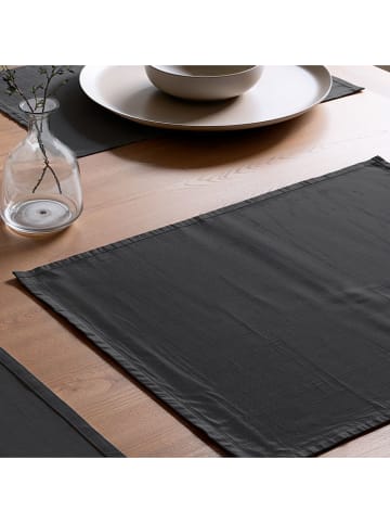 mint Deco 2er-Set: Tischsets "Bria" in Anthrazit - (L)50 x (B)40 cm