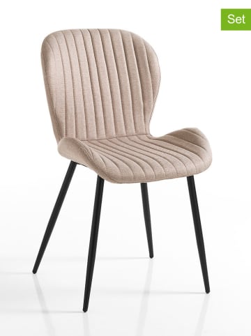 Tomasucci 4er-Set: Stühle "Handy" in Hellbraun - (B)51 x (H)86 x (T)56 cm