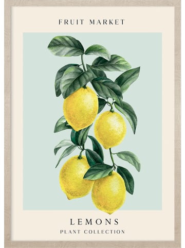 Ars Longa Ingelijste kunstdruk "Levitating lemons" - (L)70 x (B)50 cm