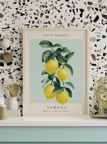 Ars Longa Ingelijste kunstdruk "Levitating lemons" - (L)70 x (B)50 cm