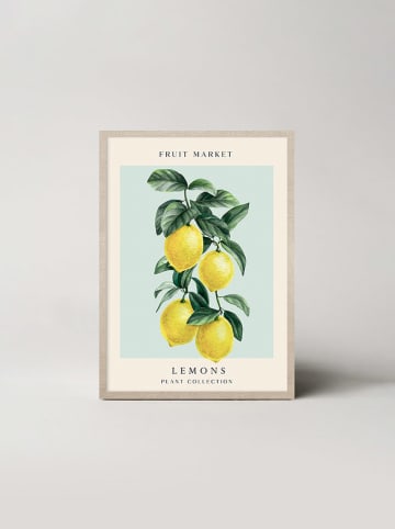 Ars Longa Ingelijste kunstdruk "Levitating lemons" - (L)70 x (B)50 cm