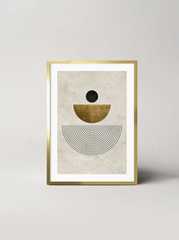 Ars Longa Ingelijste kunstdruk "Abstract zen forms"