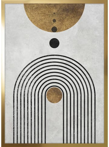 Ars Longa Gerahmter Kunstdruck "Shapes zen II" - (L)70 x (B)50 cm
