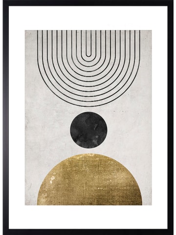 Ars Longa Gerahmter Kunstdruck "Ball Gold" - (L)70 x (B)50 cm