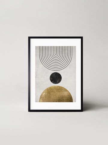 Ars Longa Ingelijste kunstdruk "Ball Gold" - (L)70 x (B)50 cm