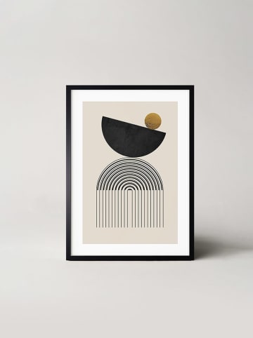 Ars Longa Gerahmter Kunstdruck "Wavy zen arc" - (L)70 x (B)50 cm