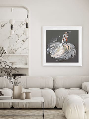 Ars Longa Gerahmter Kunstdruck "Dancing Ballerina" - (L)70 x (B)70 cm