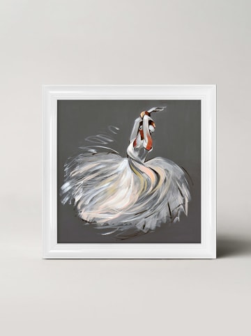 Ars Longa Gerahmter Kunstdruck "Dancing Ballerina" - (L)70 x (B)70 cm