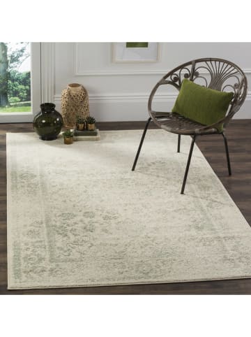 Safavieh Kurzflor-Teppich in Creme/ Grün