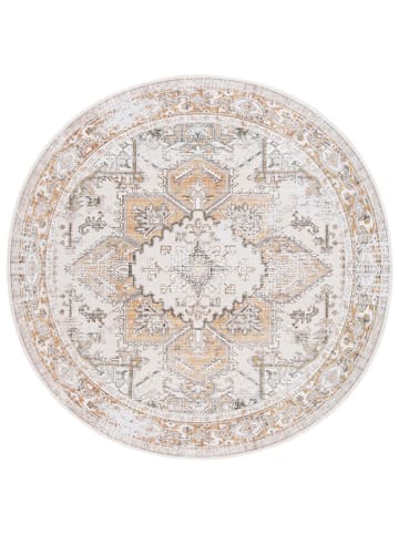 Safavieh Laagpolig tapijt beige/goudkleurig