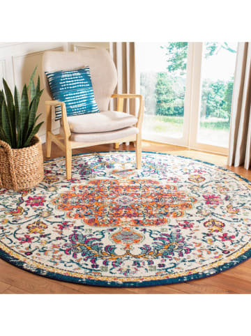 Safavieh Kurzflor-Teppich in Creme/ Orange