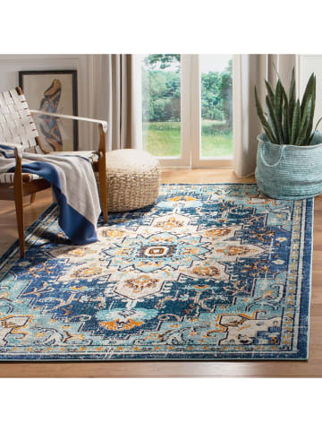 Safavieh Kurzflor-Teppich in Blau/ Hellblau