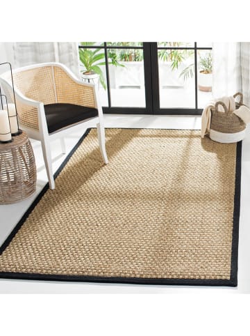 Safavieh Zeegras tapijt beige/zwart