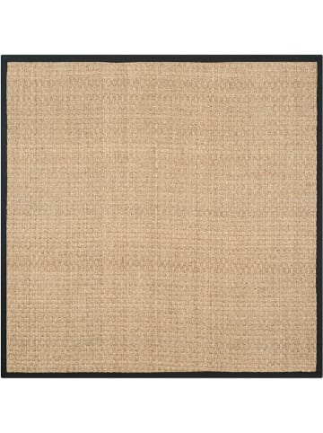 Safavieh Seegras-Teppich in Beige/ Schwarz