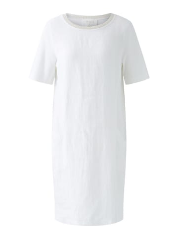 Oui Leinen-Kleid in Weiß