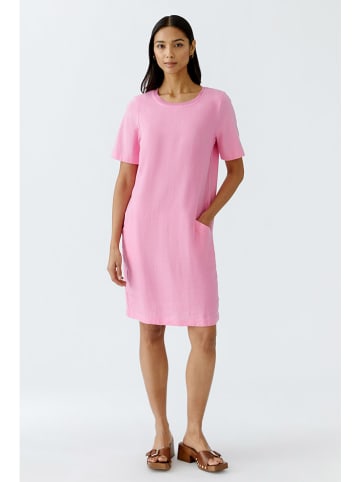 Oui Leinen-Kleid in Rosa