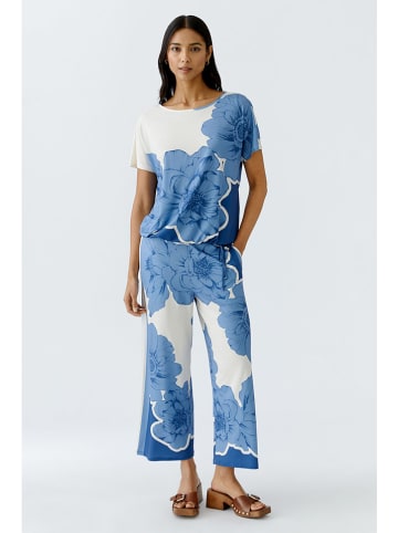 Oui Culotte in Blau/ Weiß