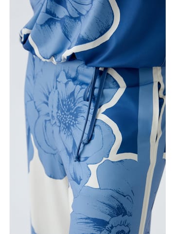 Oui Shirt wit/blauw