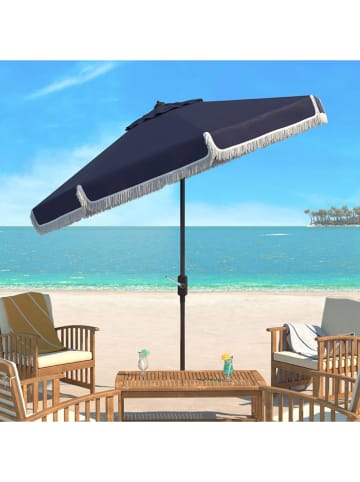 Safavieh Parasol przeciwsłoneczny w kolorze granatowym - wys. 251 x Ø 256 cm