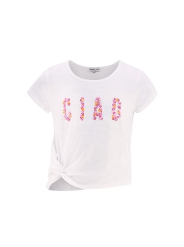 happy girls by Eisend Shirt in Weiß/ Pink