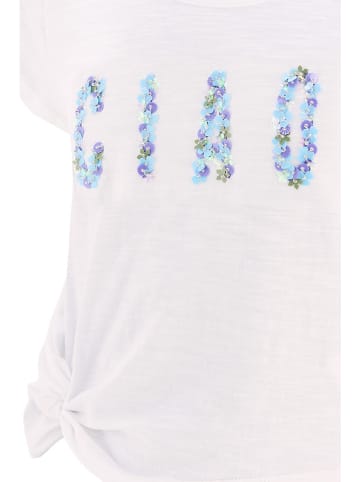 happy girls by Eisend Shirt wit/lichtblauw