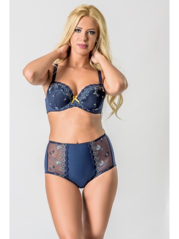Valea Pełne figi high waist "Hanna" w kolorze granatowym