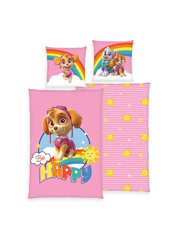 Herding Renforcé-Bettwäsche-Set ''Paw Patrol'' in Rosa
