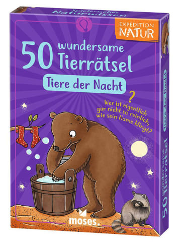 moses. Kartenspiel "50 wundersame Tierrätsel - Tiere der Nacht" - ab 7 Jahren