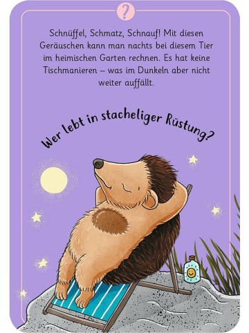 moses. Kartenspiel "50 wundersame Tierrätsel - Tiere der Nacht" - ab 7 Jahren