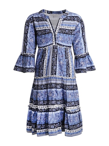 happy girls by Eisend Kleid in Blau/ Weiß