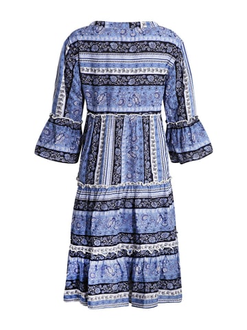 happy girls by Eisend Kleid in Blau/ Weiß