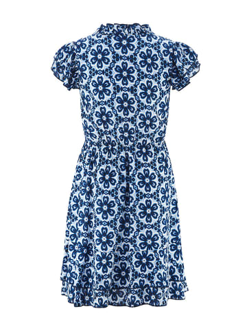 happy girls by Eisend Jurk donkerblauw/wit