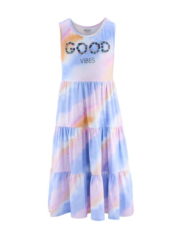 happy girls by Eisend Jurk blauw/lichtroze