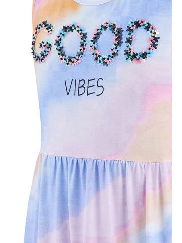 happy girls by Eisend Jurk blauw/lichtroze